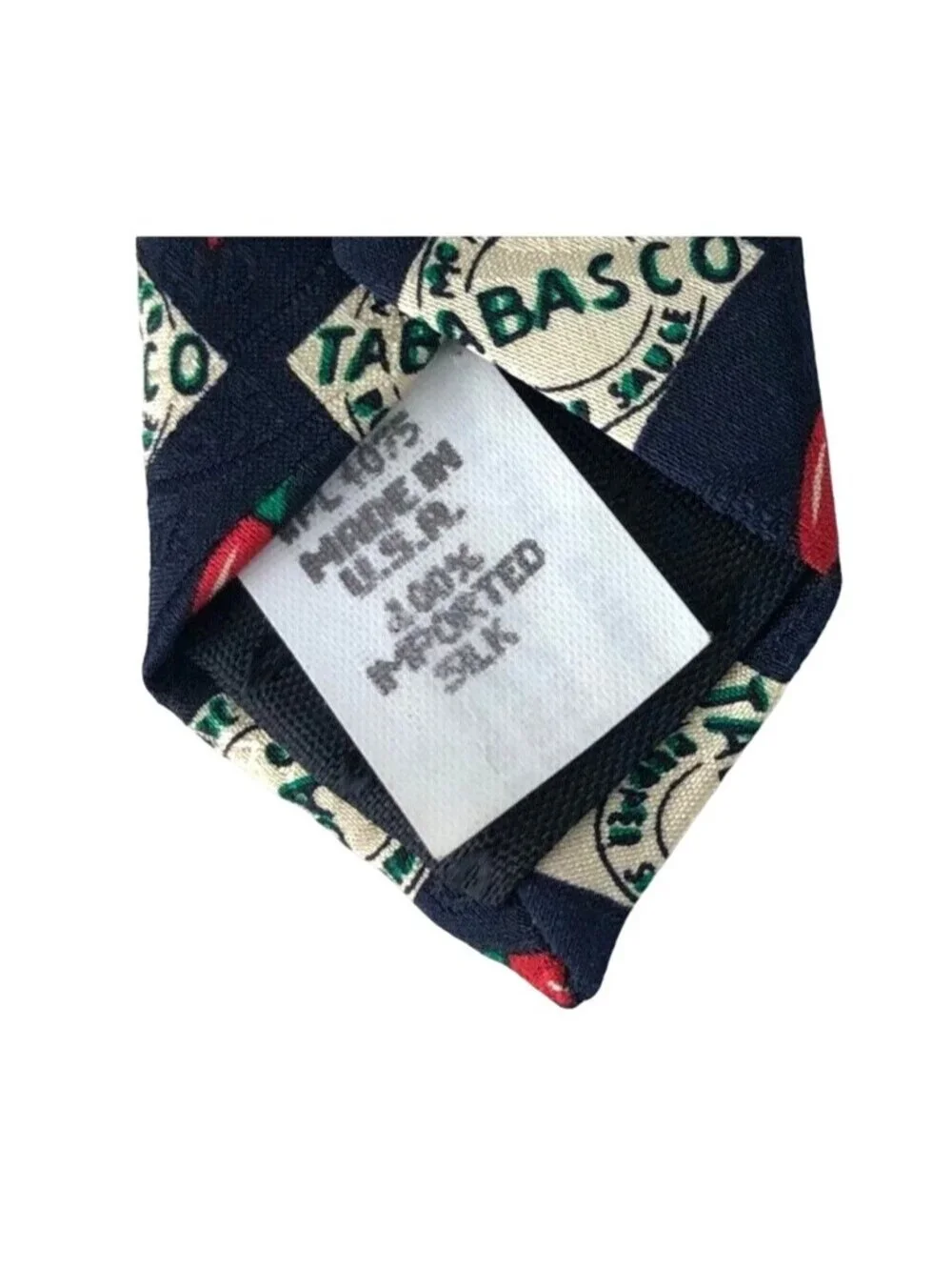 Tabasco Multicolor 100% Silk Mens Tie Necktie Chili Pepper